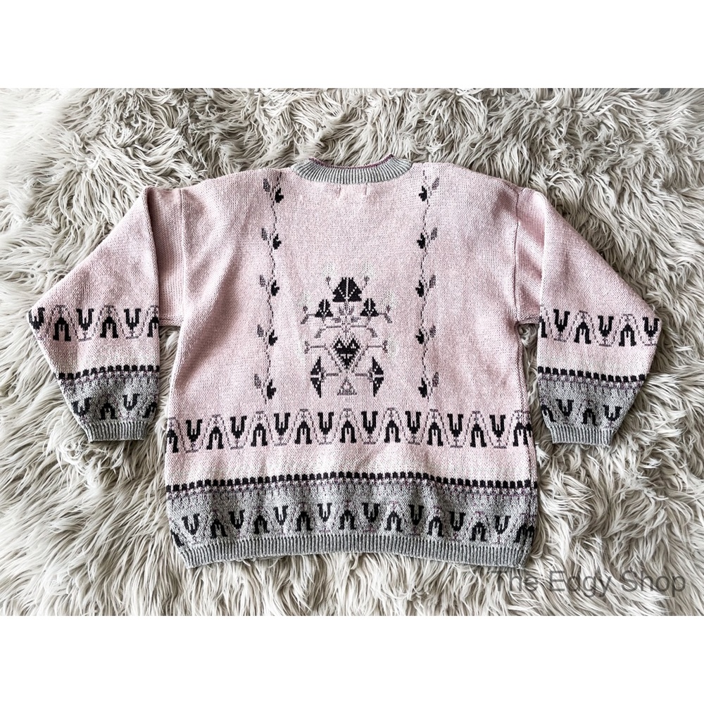 Venezia | Vintage Geometric Metallic Ugly Sweater - Picture 3 of 5